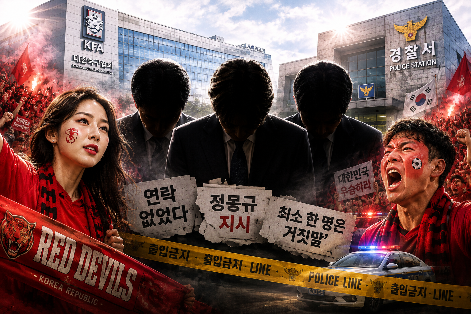 침묵 깬 홍명보 “정몽규와 연락 없었다”…‘최소 한 명은 거짓말’ 진실게임