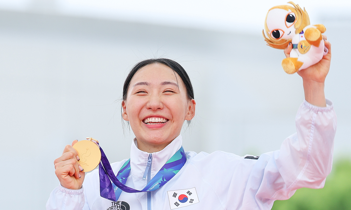 韓 근대5종 女개인 첫 金… 새 역사 쓴 ‘철의 여인’ [2026 아이치 나고야 아시안게임]